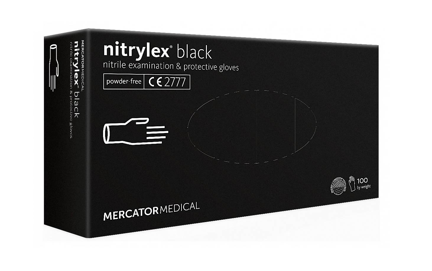 Rękawiczki rękawice nitrylowe Nitrylex Black 100szt