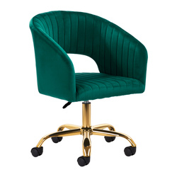 4rico swivel chair qs-of212g velvet green
