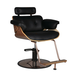 Gabbiano hairdressing chair florence walnut black