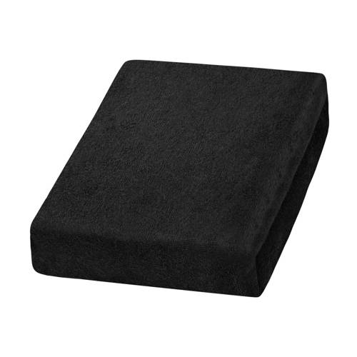 Black terry cloth sheet