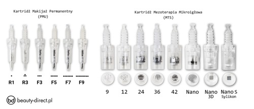 Cartridge for permanent makeup Dermapen MyM, DR PEN A1, A6, N2, N4, M5, M7 types to choose from