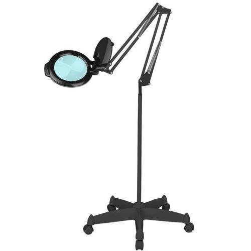 Led glow moonlight magnifying lamp 8012/5' black with tripod