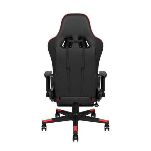 Premium 557 gaming chair with footrest red