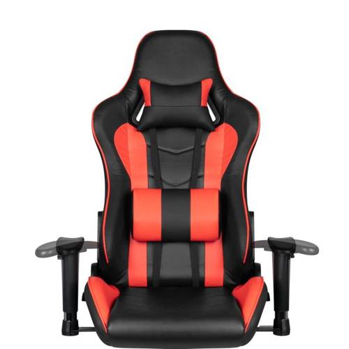 Premium 557 gaming chair with footrest red
