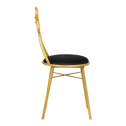 Ribbon chair velvet dt2 black