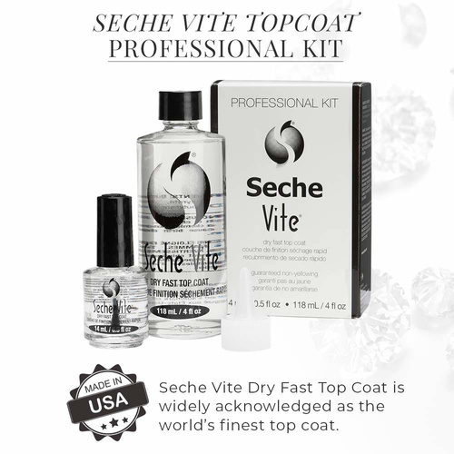 Seche Vite Top Coat 14ml + 118ml refill