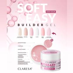 Claresa soft&amp;easy glam pink building gel 45 g