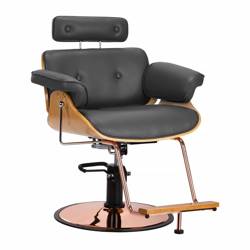 Gabbiano hairdressing chair florence with adjustable headrest grey