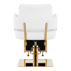 Gabbiano hairdressing chair linz gold white