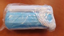 Maseczki jednorazowe medyczne 3-warstwowe z gumkami niebieskie 50 sztuk maseczki ochronne