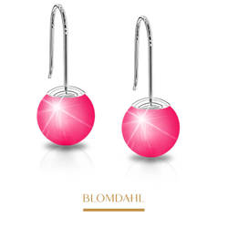 Mini Pendant Pearl Electric Pink 6 mm earrings SFJ pure medical titanium