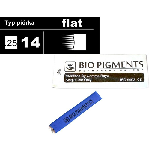 Piórko Flat 14/025 do microbladingu, tatuażu