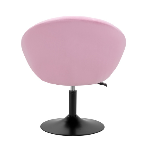 4rico swivel chair qs-bl12b velvet pink