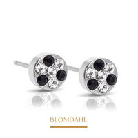 Brilliance Plenary Football 5 mm earrings SFJ natural medical titanium