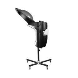 Gabbiano hairdresser sauna standing black with active ozone