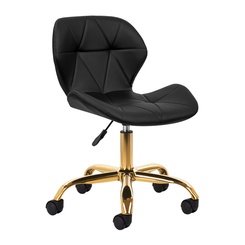 Cosmetic stool qs-06g gold black
