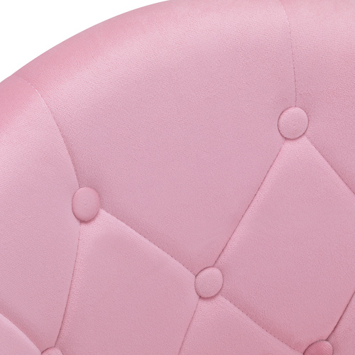4rico swivel chair qs-bl12b velvet pink