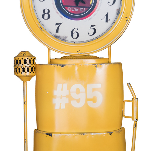 Clock decoration distributor yellow