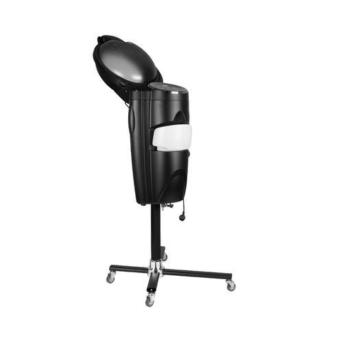 Gabbiano hairdresser sauna standing black with active ozone