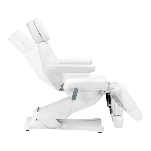 Electric cosmetic chair sillon classic 3 motors with cradle pedi white
