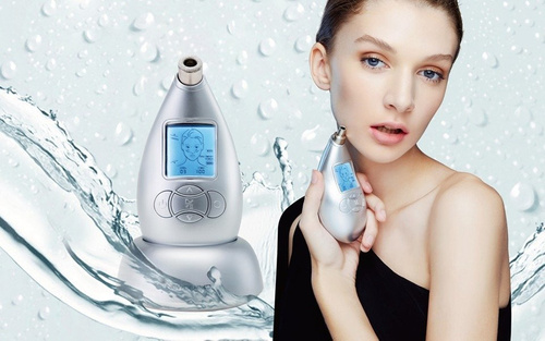 Portable wireless microdermabrasion NEWDERMO model JR12 white or silver