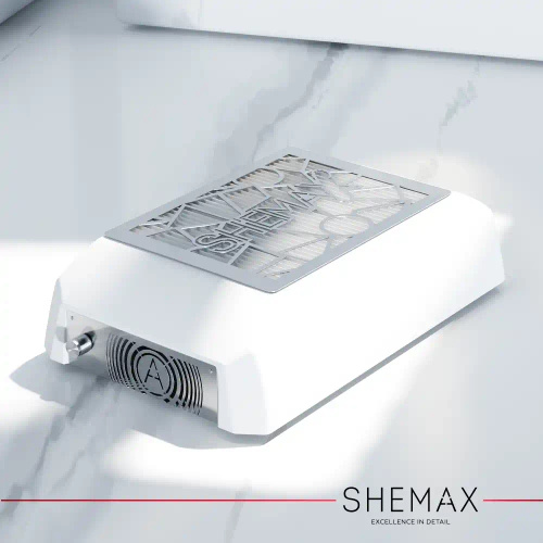 SheMax Style XS White - Pochłaniacz pyłu do manicure w kolorze białym