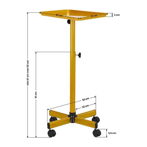 Gabbiano hairdressing assistant l-121g gold