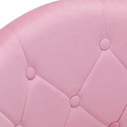 4rico swivel chair qs-bl12b velvet pink
