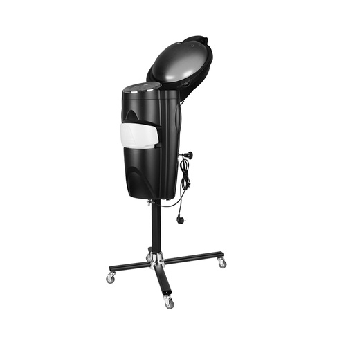 Gabbiano hairdresser sauna standing black with active ozone