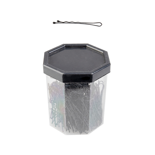 Wsuwki fryzjerskie do włosów e-62 150 szt. 4,9 cm czarne