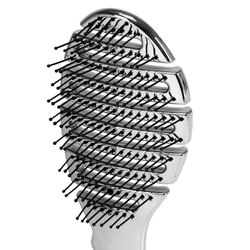 Flexible hair brush p-1032 silver