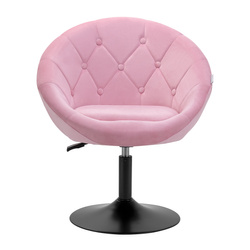 4rico swivel chair qs-bl12b velvet pink