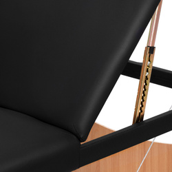 Stół składany do masażu drewniany komfort activ fizjo lux 3 segmentowy 190x70 czarny