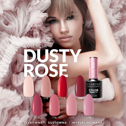 Claresa hybrid varnish dusty rose 1 -5g