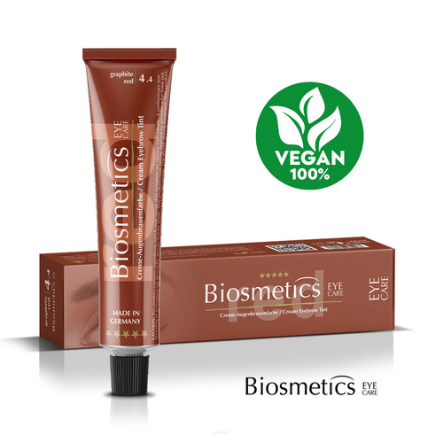 Henna kremowa Biosmetics Graphite Red No. 4.4 - Grafitowa czerwień