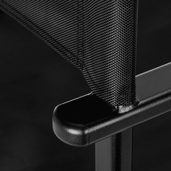 Makeup chair folding alu black