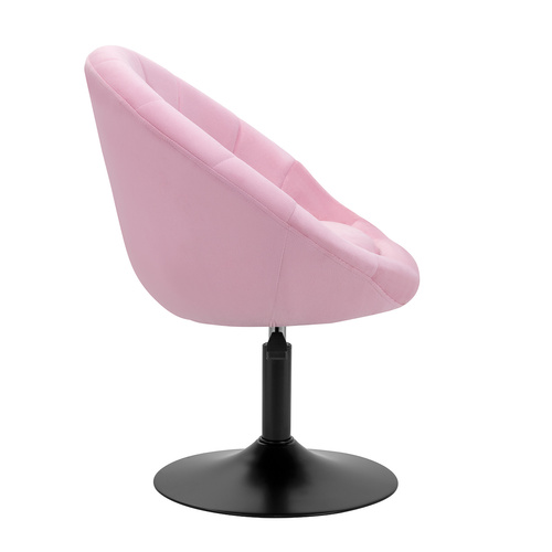 4rico swivel chair qs-bl12b velvet pink