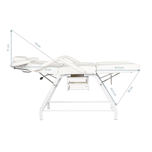 Eyelash treatment chair ivette white
