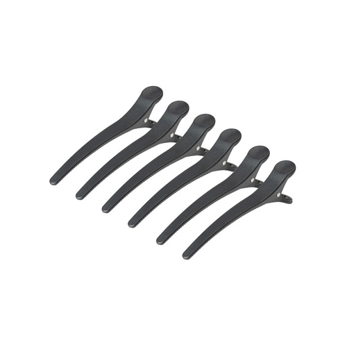 Klamry fryzjerskie do włosów toni&guy e-32 6 szt. 11,5 cm czarne