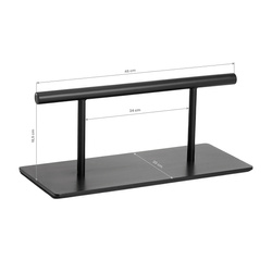 Gabbiano barber footstool l008b black