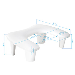 Momo manicure stand croissant white