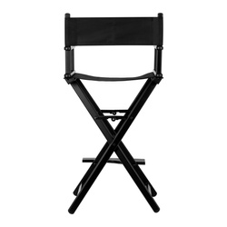 Makeup chair folding alu black