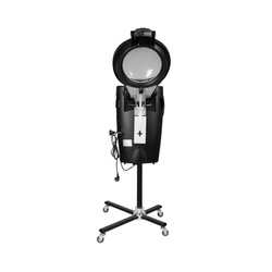 Gabbiano hairdresser sauna standing black with active ozone