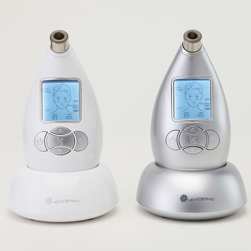 Portable wireless microdermabrasion NEWDERMO model JR12 white or silver
