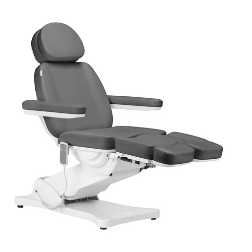 Electric cosmetic chair sillon classic 2 motors pedi grey