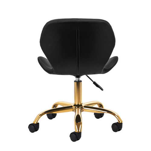 Cosmetic stool qs-06g gold black