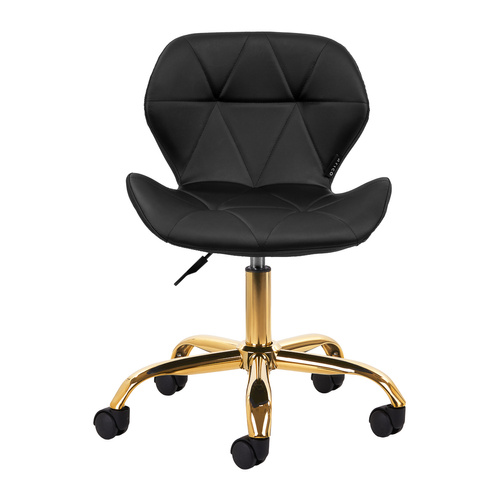 Cosmetic stool qs-06g gold black