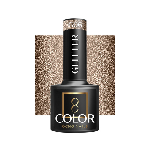 Ocho nails lakier hybrydowy glitter g06 -5 g
