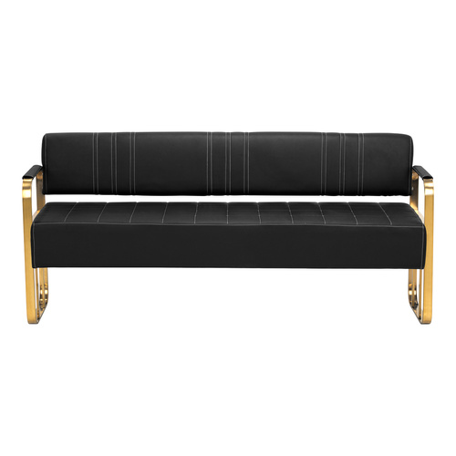 Gabbiano waiting room sofa avila gold black