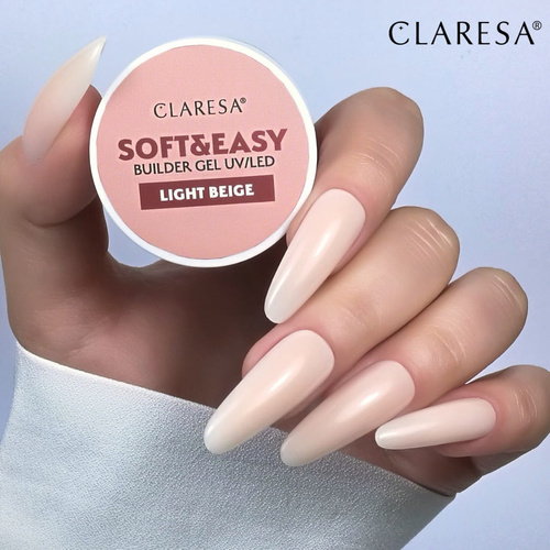 Claresa soft&amp;easy gel builder light beige 90g
